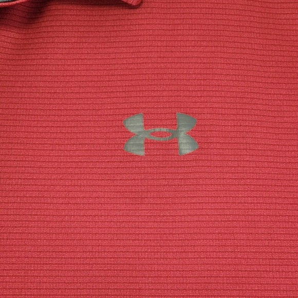 Under Armour Polo Shirt Mens 3XL Red Loose Short Sleeve - Picture 5 of 16
